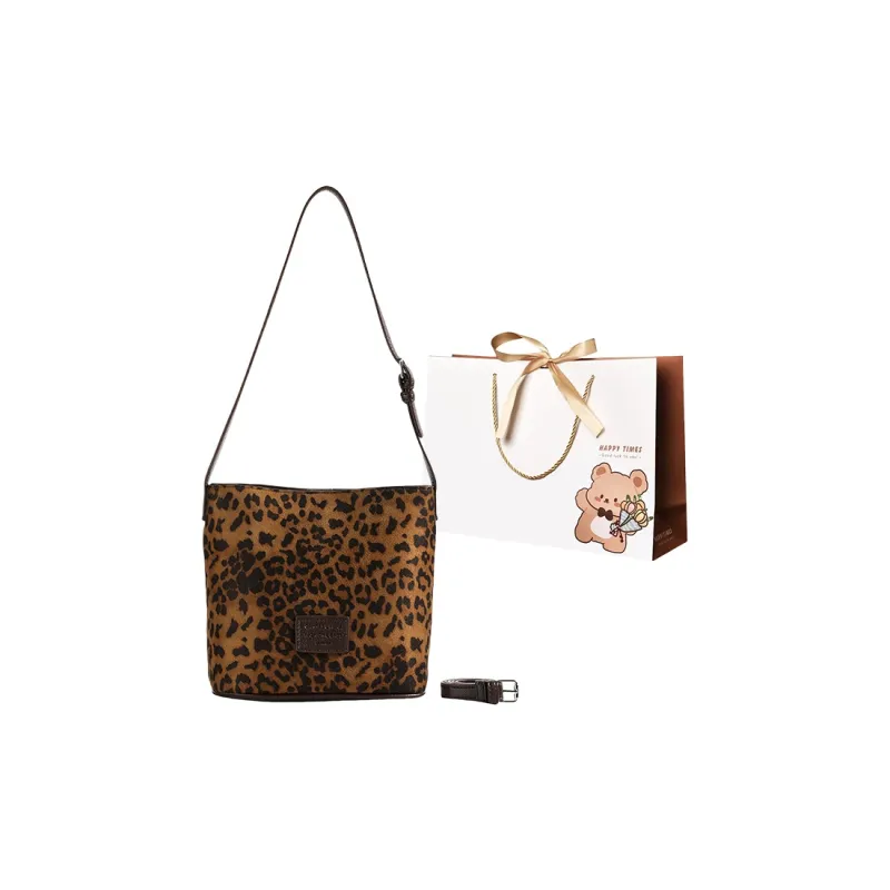 ERANGBEAR PU Bucket Bag, Shoulder Bag, Crossbody Bag Women's-4