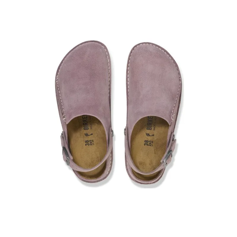 Birkenstock Lutry Premium Suede Low Top Casual Shoes Unisex Purple Regular-4