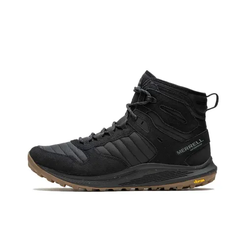 MERRELL Thermal Waterproof Short Outdoor Boots Men's Black