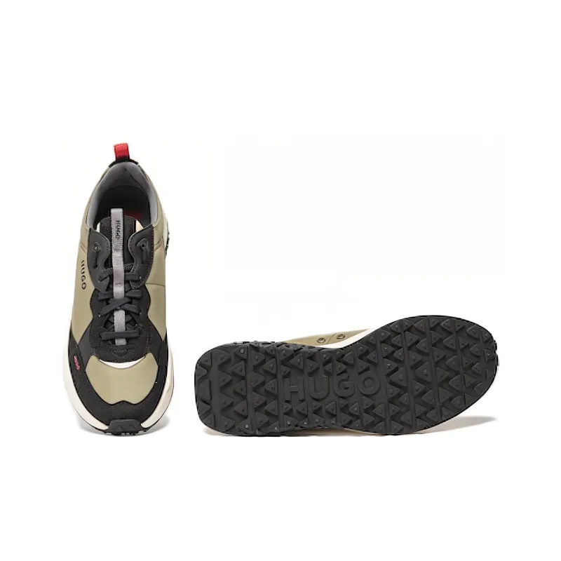HUGO BOSS Wear-Resistant Low-Top Casual Shoes Men's Dark Green-4