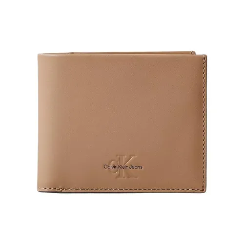CALVIN YM0YM00313 Smooth Leather Wallet Men's Brown