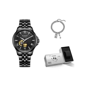 STARKING Automatic Mechanical Movement Watch Women's Watch Black Dial