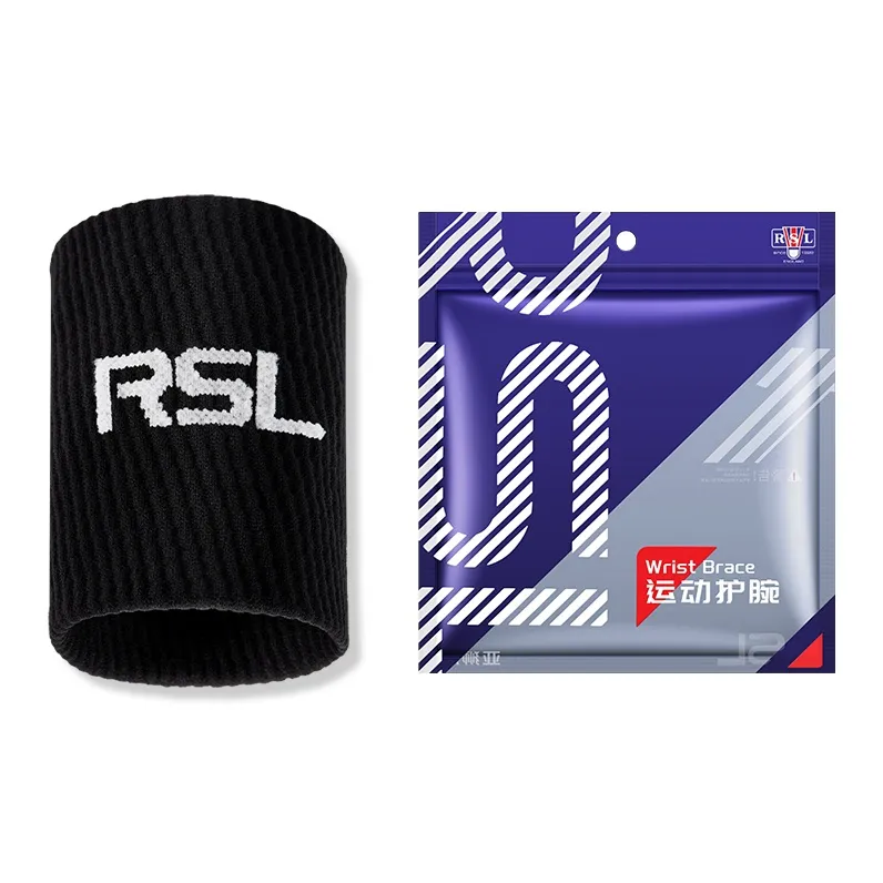 RSL Wristbands Protective Single Pack Black Unisex-1