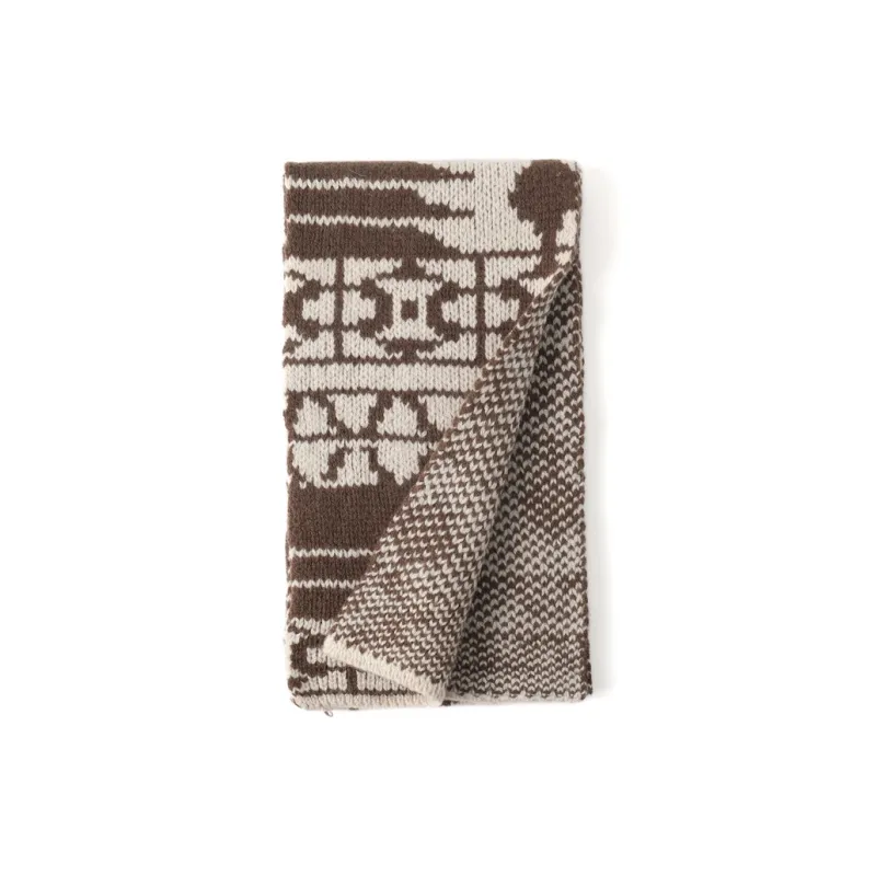 FREE RABBITⅡ Wool Knit Scarves Unisex-7