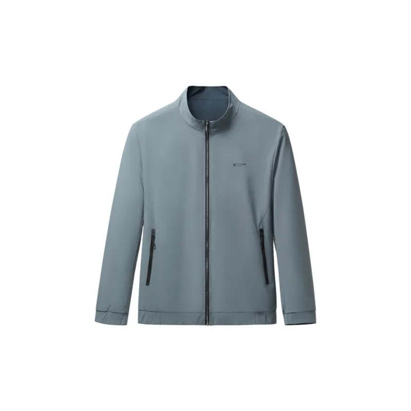 HLA Jackets Men Blue Gray Stripes F7-2