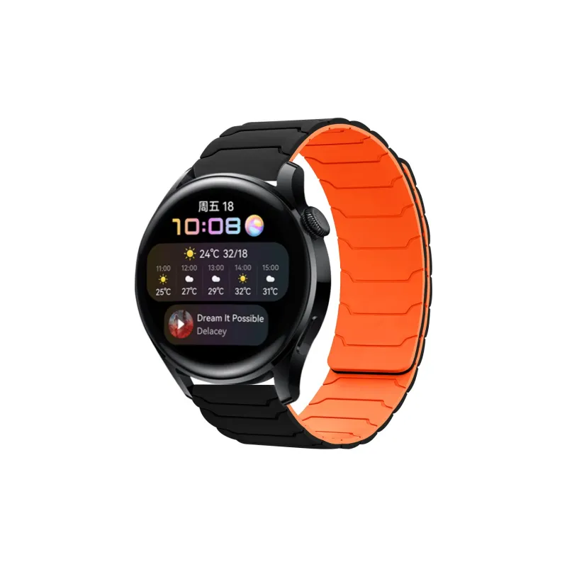 MSSM Huawei Compatibility Watch Band 210mm 46 Watch Dial Silicone Material-13