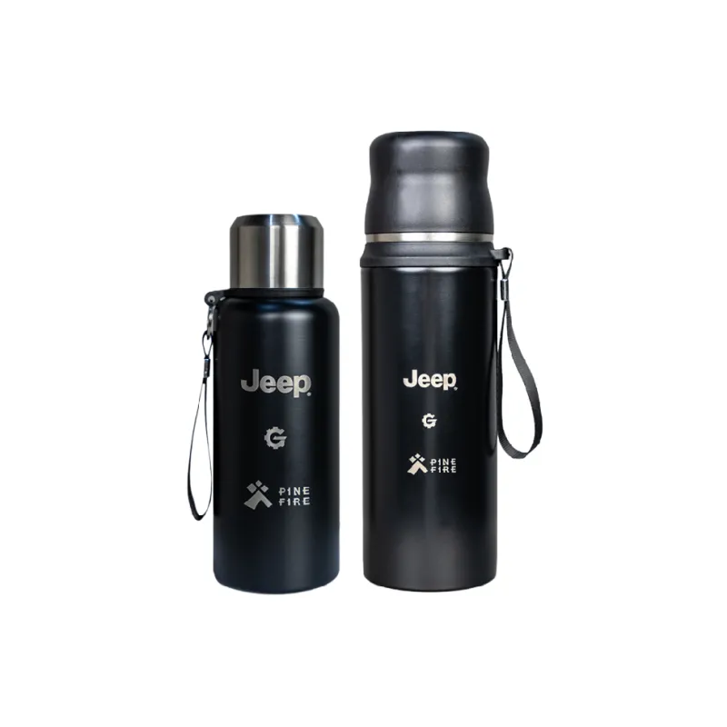 Jeep Outdoor Water Equipment Food Grade Stainless Steel 600ml/800ml-2