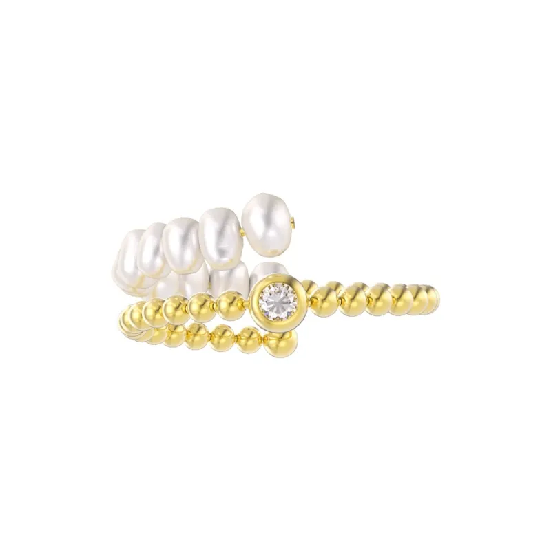 ZHENZHUAOMI Freshwater Pearl Rings Women's-1
