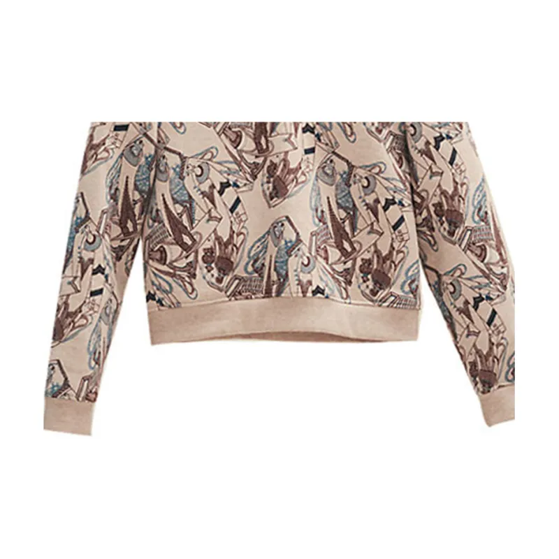 HERMES Sweatshirt Women's Beige-4