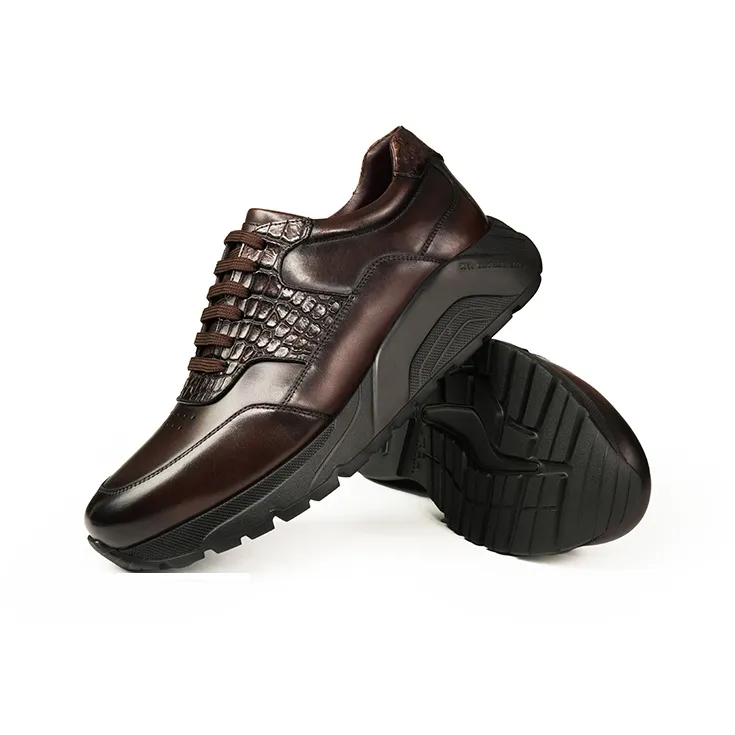 CROWN Men's Casual Shoes Men Low Top-3