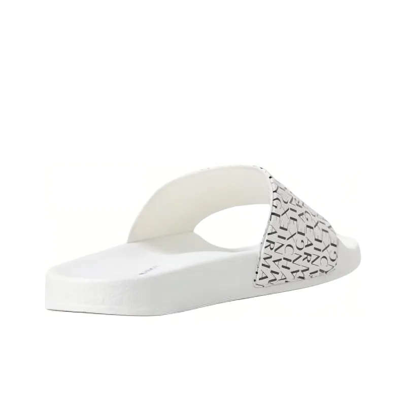 ARMANI EXCHANGEAE Slide Slippers Men's White-3