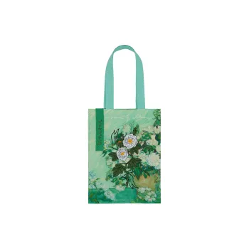 Daparo Yeung Polyester Fleece Shoulder Bag Regular Unisex White Rose