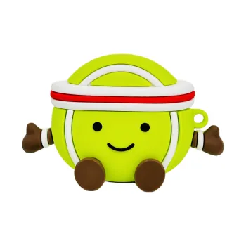Sopi Compatibility With Apple AirPods 4/2/3/4th Generation/AirPods Pro/Pro 2 Silicone 3D Tennis Headphone Cases