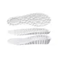 [Combination Pure White 1.5+3.5cm]4D Cloud Sensation Height Increasing-Antibacterial Odor-Resistant