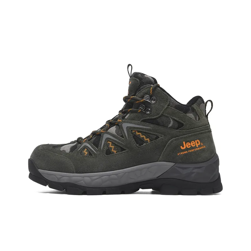 Jeep JEEP Slip-Resistant Cushioning Mid-Top Hiking Shoes Men's-0