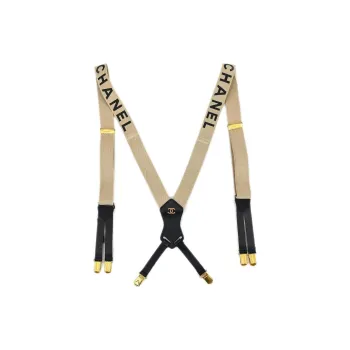 CHANEL 2002 Logo Suspenders
