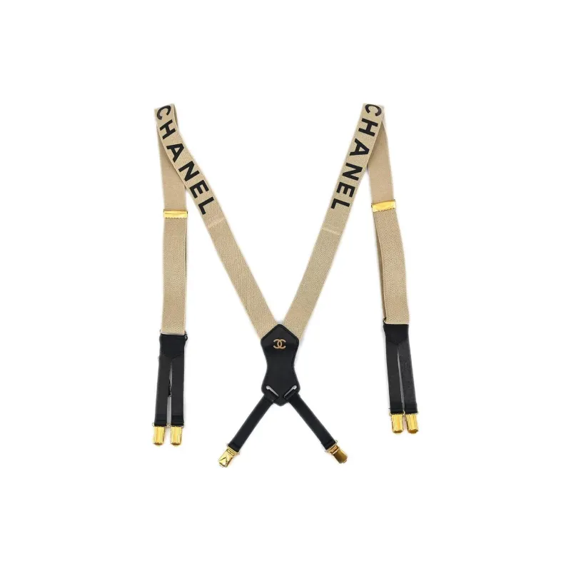 CHANEL 2002 Logo Suspenders-0