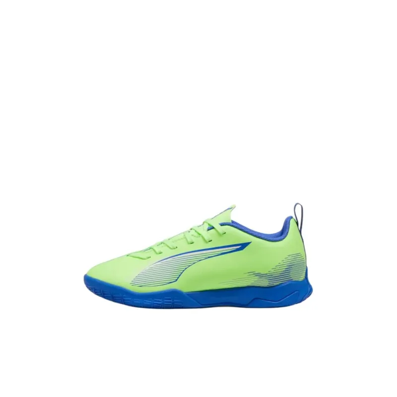 PUMA Ultra 5 Anti Slip Wear Resistant Low Top Kids' Soccer Shoes Green Kids'-0