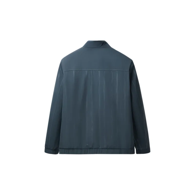 HLA Jackets Men Blue Gray Stripes F7-1