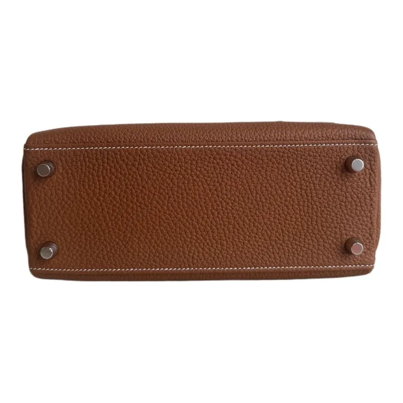 HERMES Kelly Togo Calfskin Kelly Bag Handbags Women's 37 Gold Gold-3