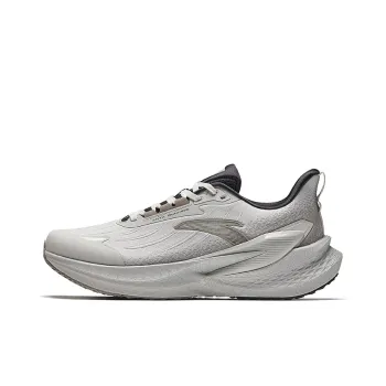 Anta Cushioning Wear Resistant Low Top Casual Running Shoes Men's Gray