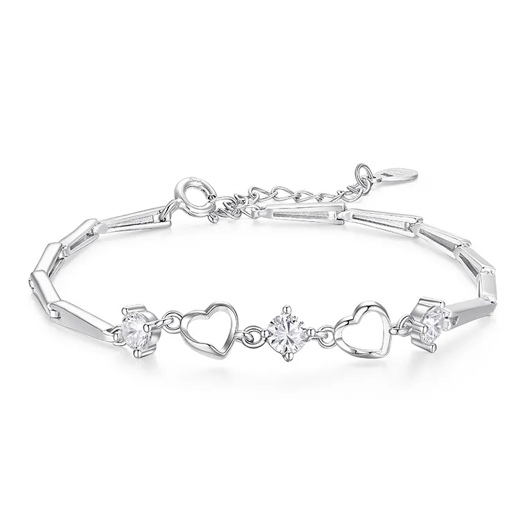 KADER 925 Sterling Silver Bracelets Women's Silver Girl Birthday Confession Commemoration Gift-0