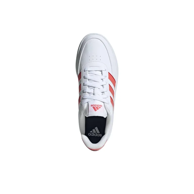 Adidas BREAKNET 2.0 Anti-Slip Wear-Resistant Low-Top Skateboard Shoes Unisex White-3