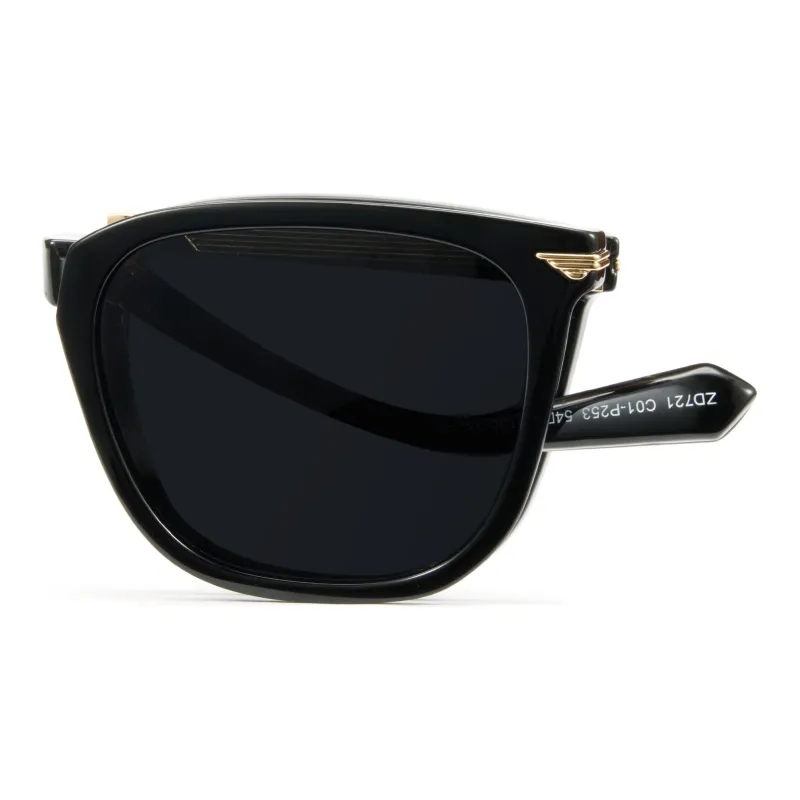 CYXUS TR90 Metal Sunglasses Unisex Black-1