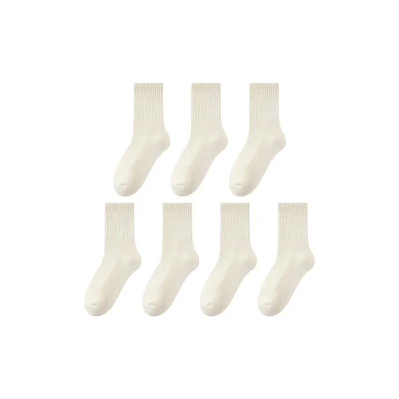 MIIOW Mid Calf Socks Unisex 7 Pack-17