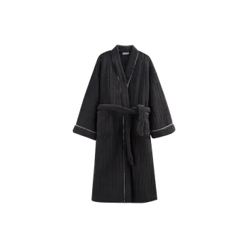 Same Language Bath Robes Women's Alocasia Black