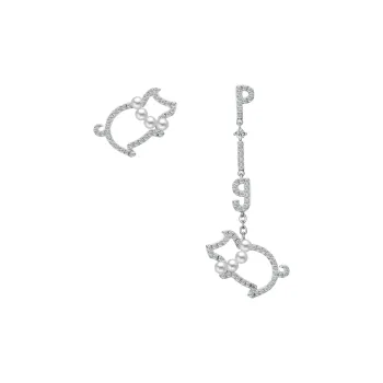 BABYBEI Shell Pearl Earrings Women's