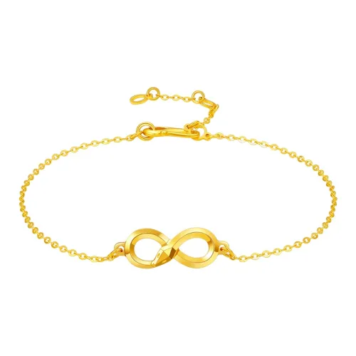 ZHOU LIU FU Chinese Zodiac Snake Collection Gold Bracelet Women's