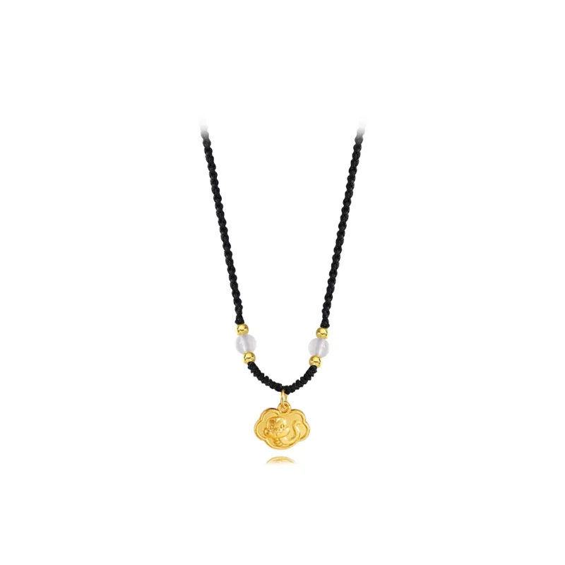 Muyan Alloy Moon Snake Necklace Women's-3