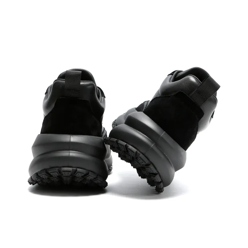 Kemaron Wear Resistant Slip Resistant Low Top Chunky Sneakers Men's Black-12