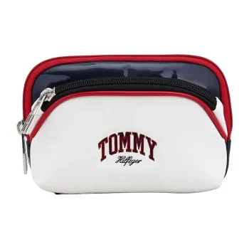 Tommy Hilfiger Synthetic Leather Clutch Unisex White