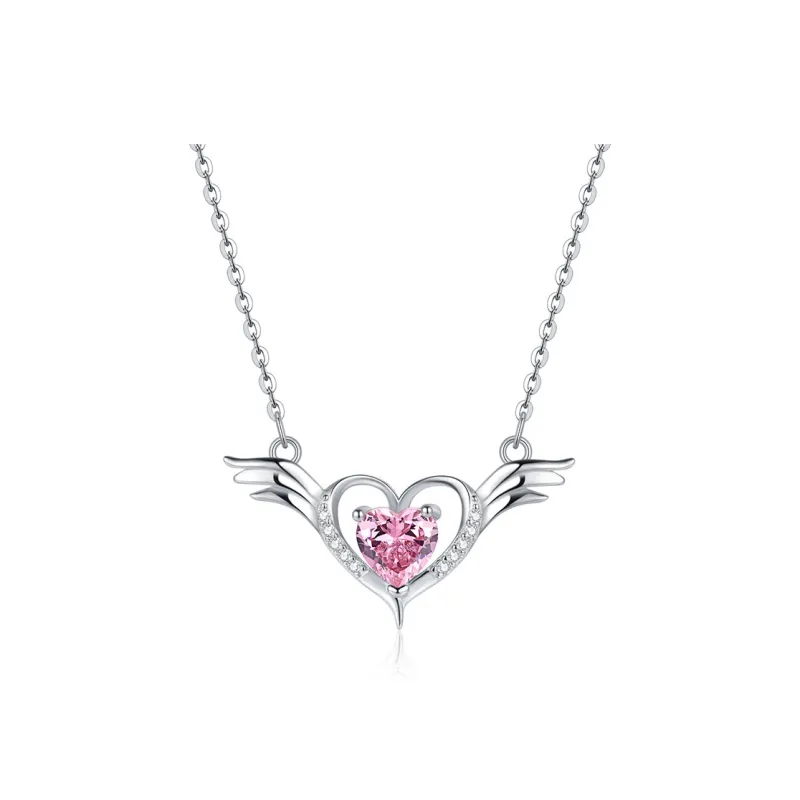 Happy Tide S925 Silver Necklaces Women's Silver Rose Gold-0