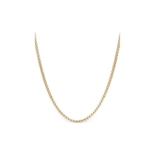 David Yurman 18kt Yellow Gold Box Chain Necklace 2.7mm