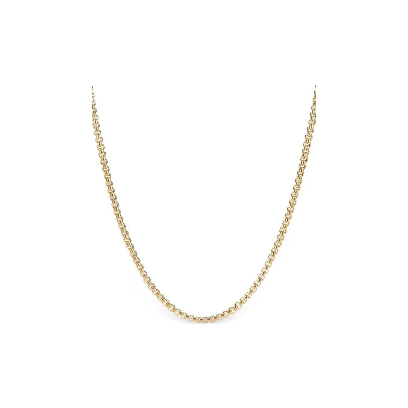 David Yurman 18kt Yellow Gold Box Chain Necklace 2.7mm-0