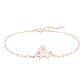 White Mother of Pearl Running Rabbit Bracelet