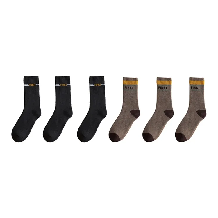 YUZHAOLIN Mid Calf Socks Men's Multi double Loading-18