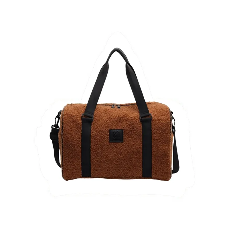 GOX Polyester Travel Bag Regular Unisex Ecru/Black/Gray Pink/Brown-12