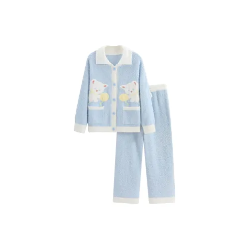 WANANNI Pajama Set Women's Blue
