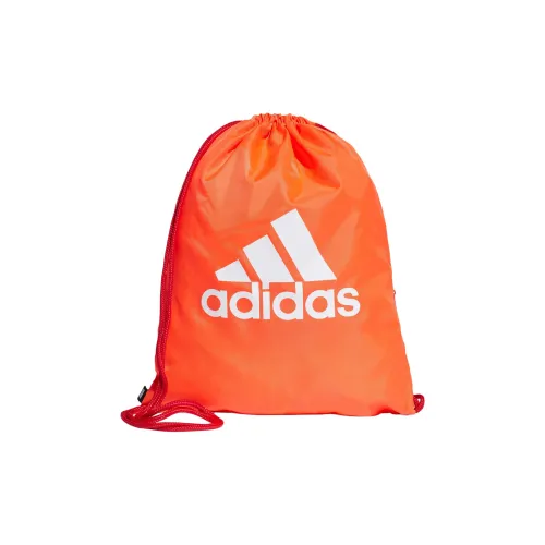 Adidas Polyester Backpack Gym Bag Large Size Unisex Orange Red