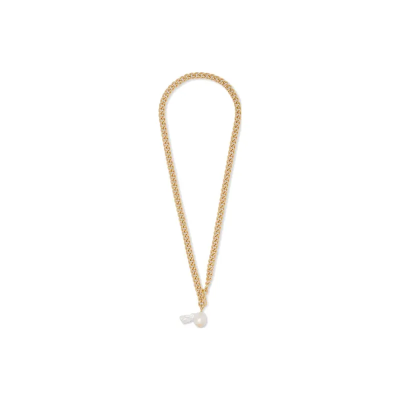 Kenneth Jay Lane Pearl charm Necklace-2