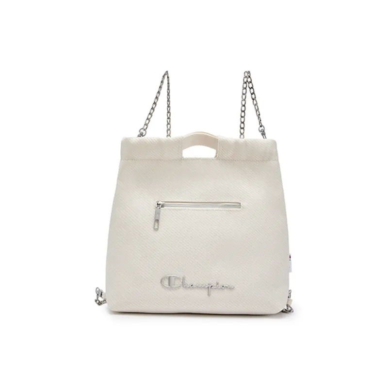 Champion Denim Backpack Medium Size Unisex Peak Blue/Silver White/Champion Black/Linen-13