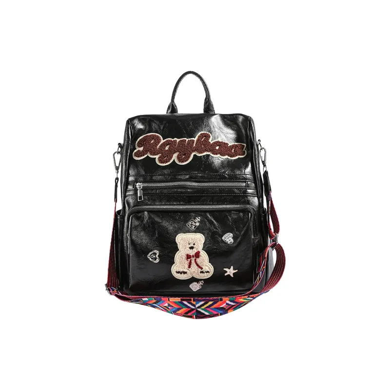 Debecca PU Backpack Regular Women's Black-0