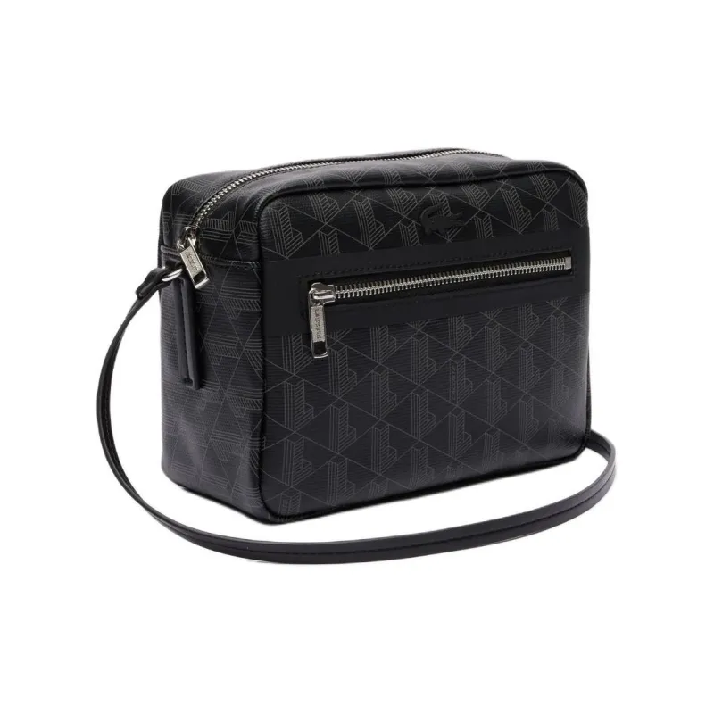 LACOSTE PVC Makeup Bag Regular Women's Black-1