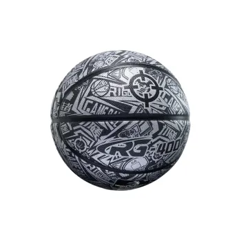 RIGORER Rubber Basketball Black Gray Color Size 7 Indoor Outdoor Universal Unisex