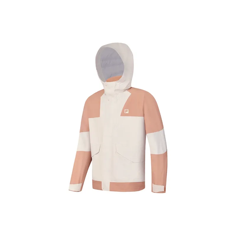 FILA Fitness Hiking Outdoor Hiking Water-Resistant Windproof Warm Other Windbreaker Jacket Unisex Light Shell Khaki-1