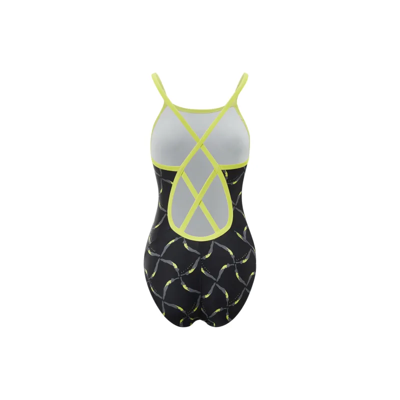 LiNing Swimming Series One piece Swimsuit Women's Black-1